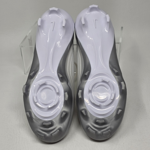 Nike Vapor Speed 3 Men's Size 8 White Silver Football Cleats FB3303-100 New - Picture 6 of 10